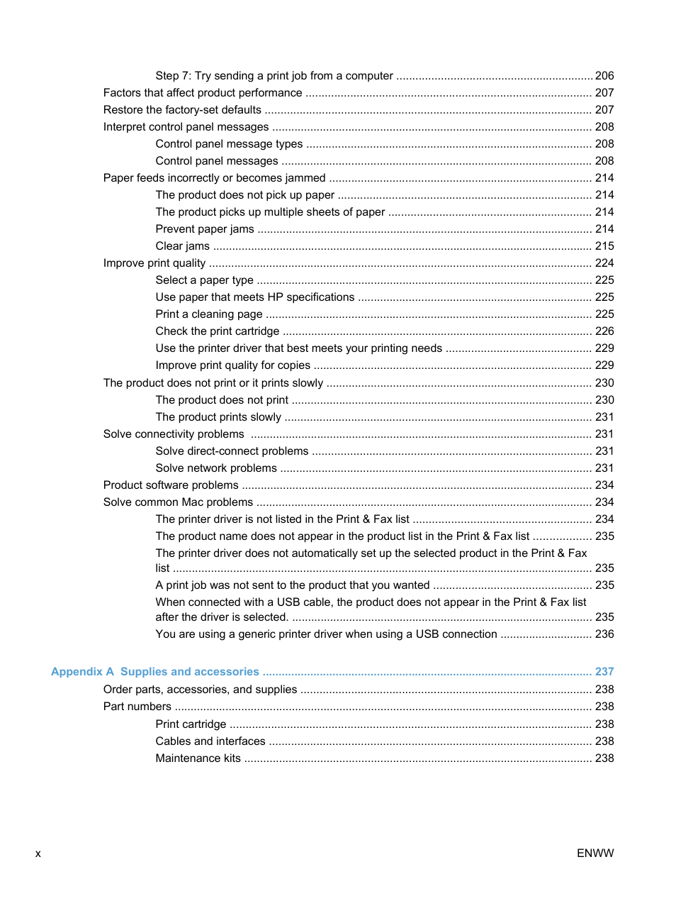 HP LaserJet Pro M1536dnf MFP SERIES User Manual | Page 12 / 286