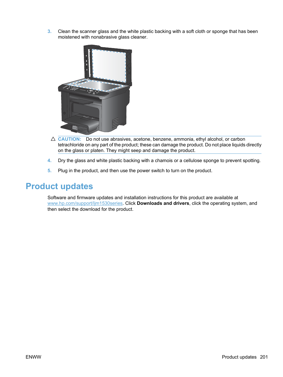 Product updates | HP LaserJet Pro M1536dnf MFP SERIES User Manual | Page 215 / 286