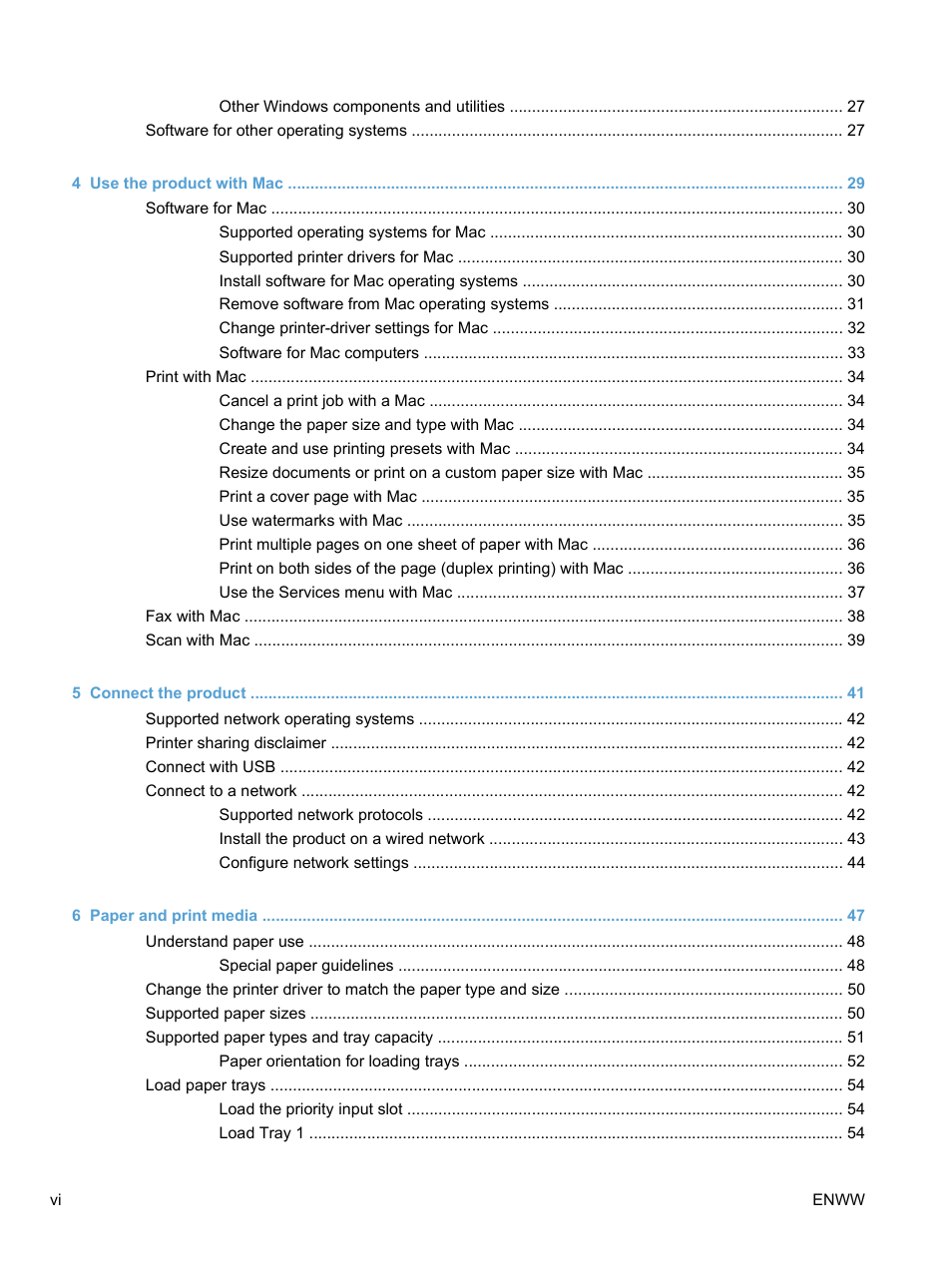 HP LaserJet Pro M1536dnf MFP SERIES User Manual | Page 8 / 286