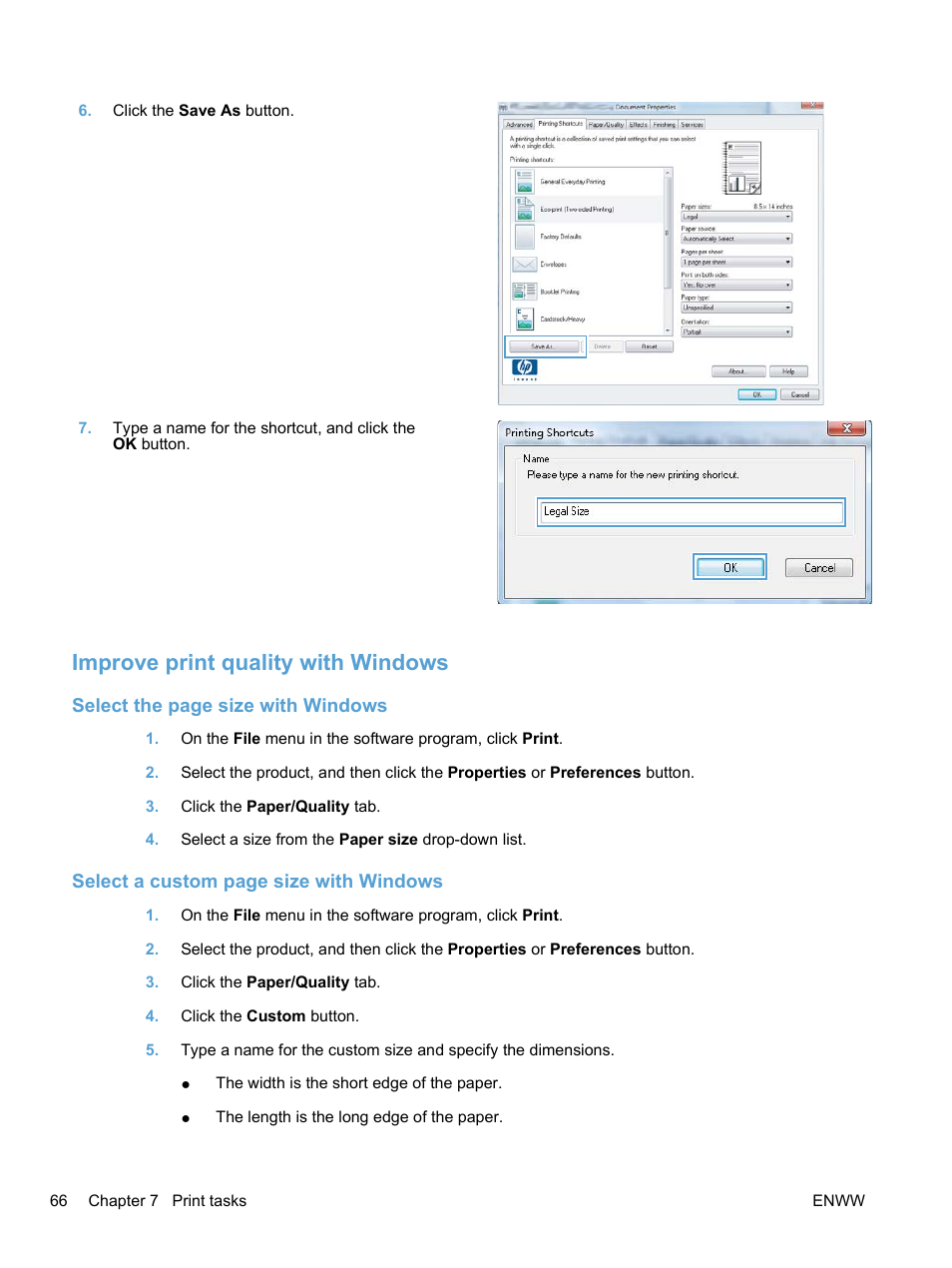 Improve print quality with windows | HP LaserJet Pro M1536dnf MFP SERIES User Manual | Page 80 / 286