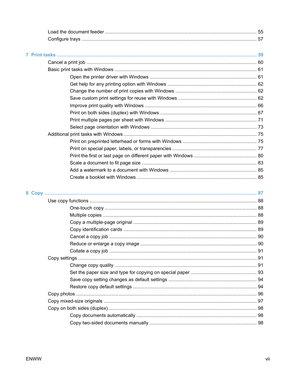 HP LaserJet Pro M1536dnf MFP SERIES User Manual | Page 9 / 286