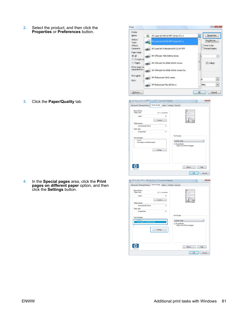 HP LaserJet Pro M1536dnf MFP SERIES User Manual | Page 95 / 286
