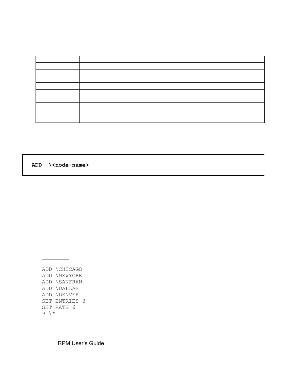 Add command, 2 add command, Rpm commands and abbreviations | HP Integrity NonStop H-Series User Manual | Page 32 / 52