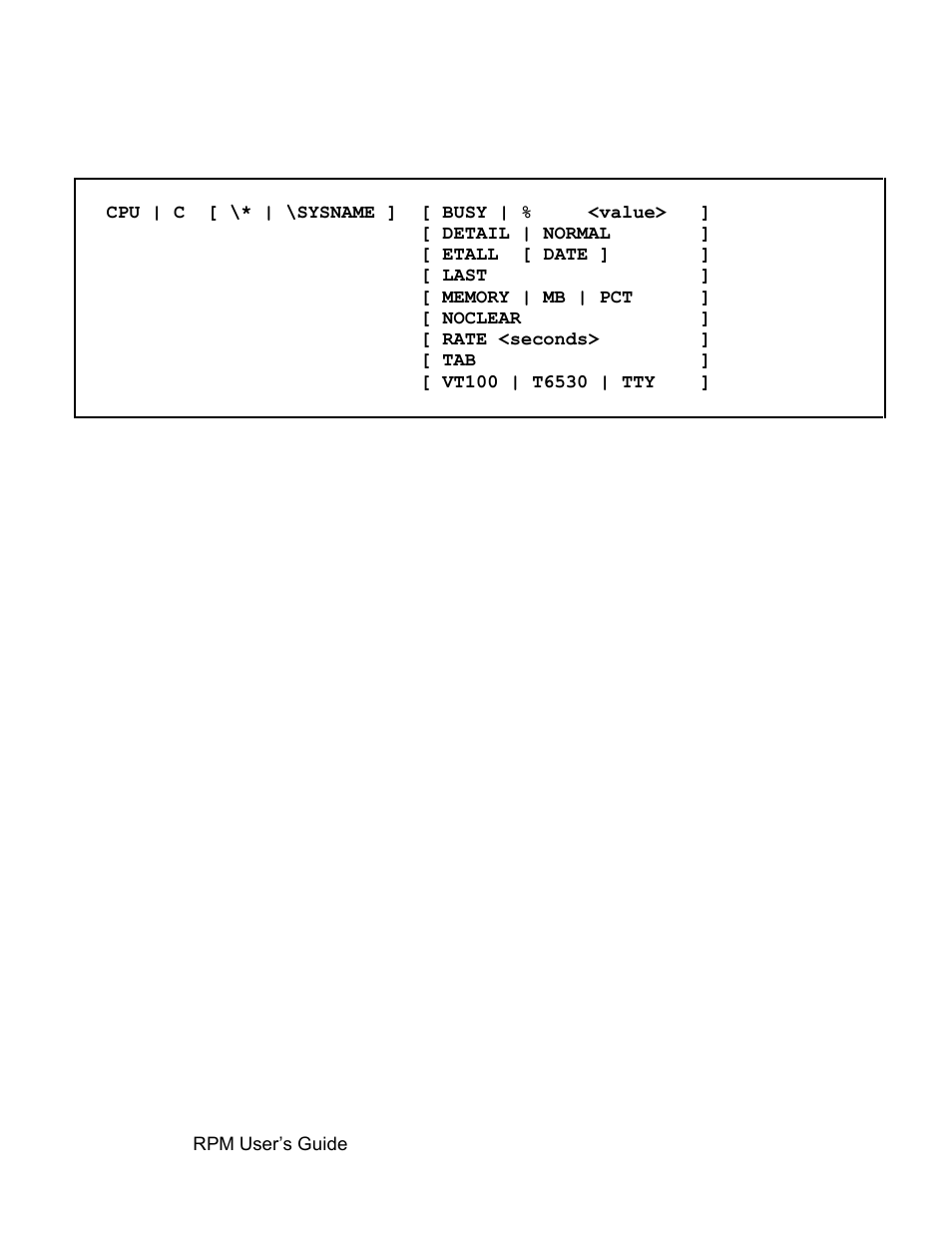 Cpu command, 3 cpu command | HP Integrity NonStop H-Series User Manual | Page 33 / 52