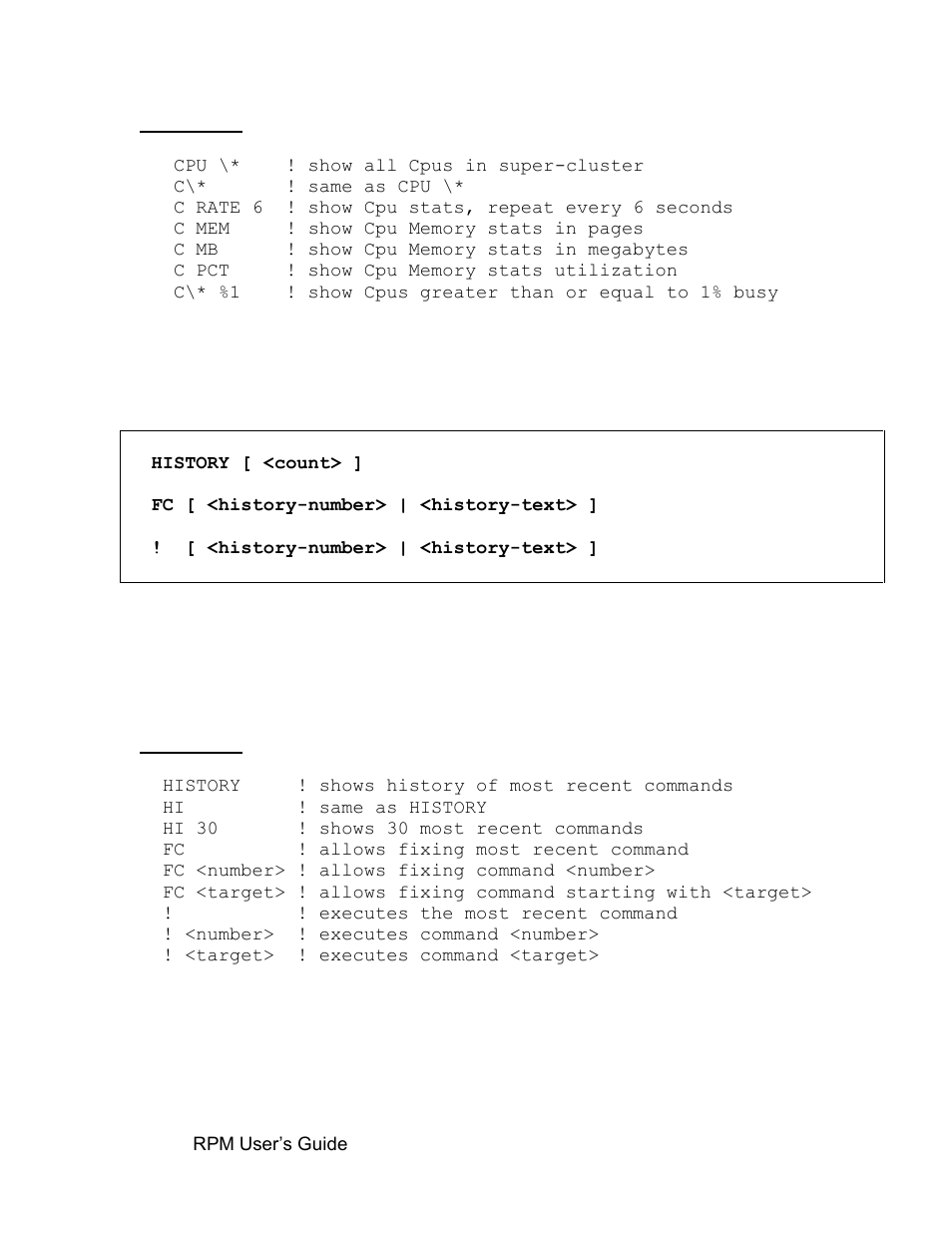 History command, 4 history command | HP Integrity NonStop H-Series User Manual | Page 35 / 52