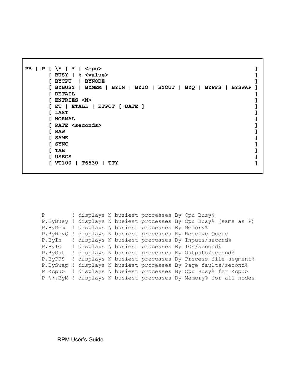Pb command, 5 pb command | HP Integrity NonStop H-Series User Manual | Page 36 / 52