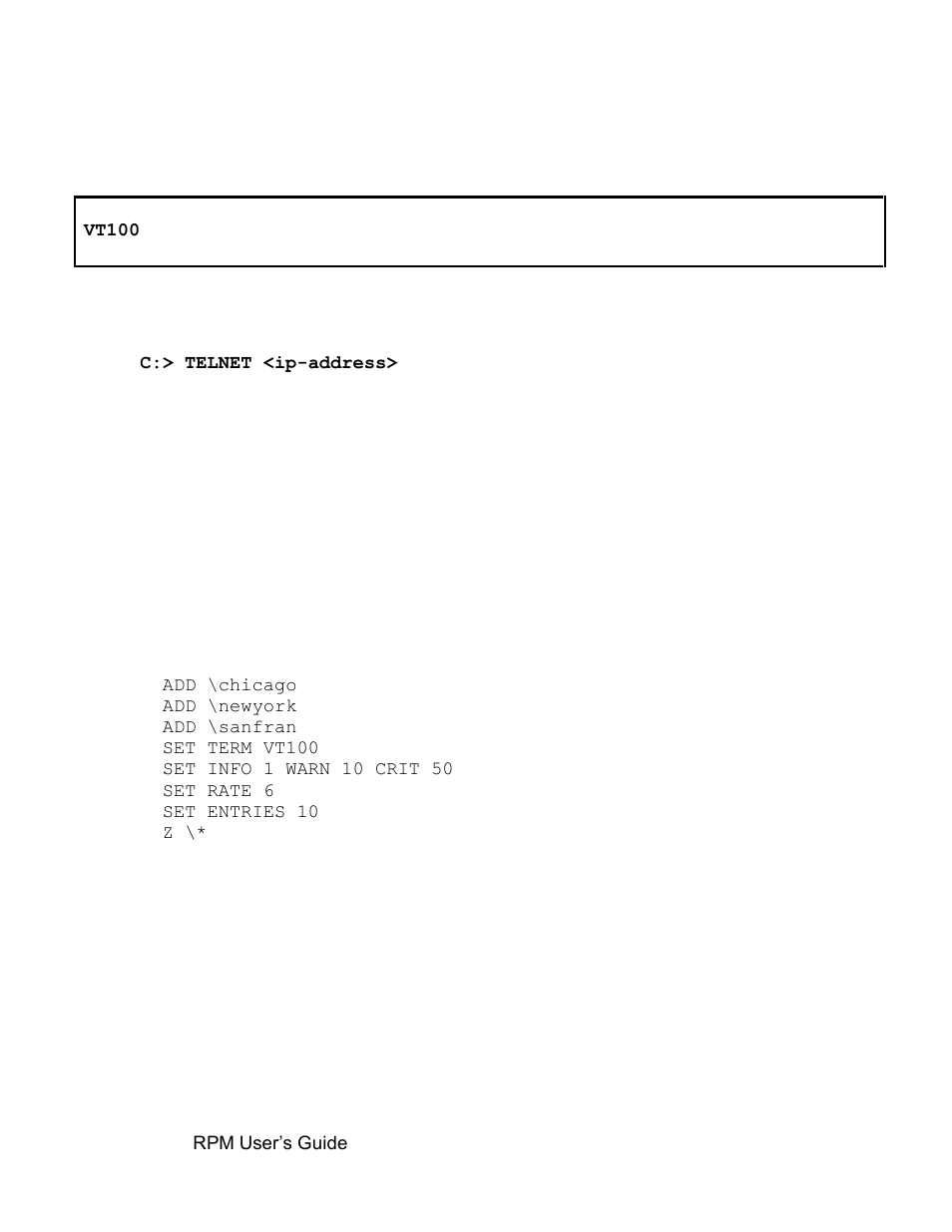 10 vt100 command | HP Integrity NonStop H-Series User Manual | Page 45 / 52