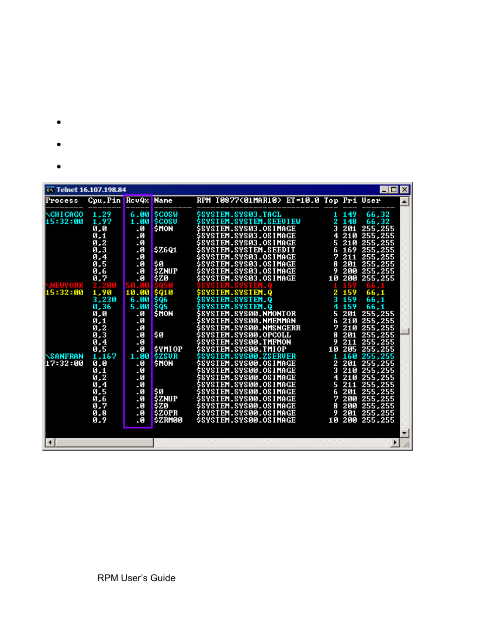 D. p \* byrcvq | HP Integrity NonStop H-Series User Manual | Page 49 / 52