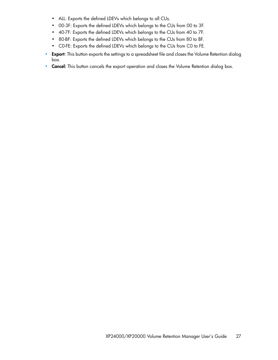 HP XP Array Manager Software User Manual | Page 27 / 44