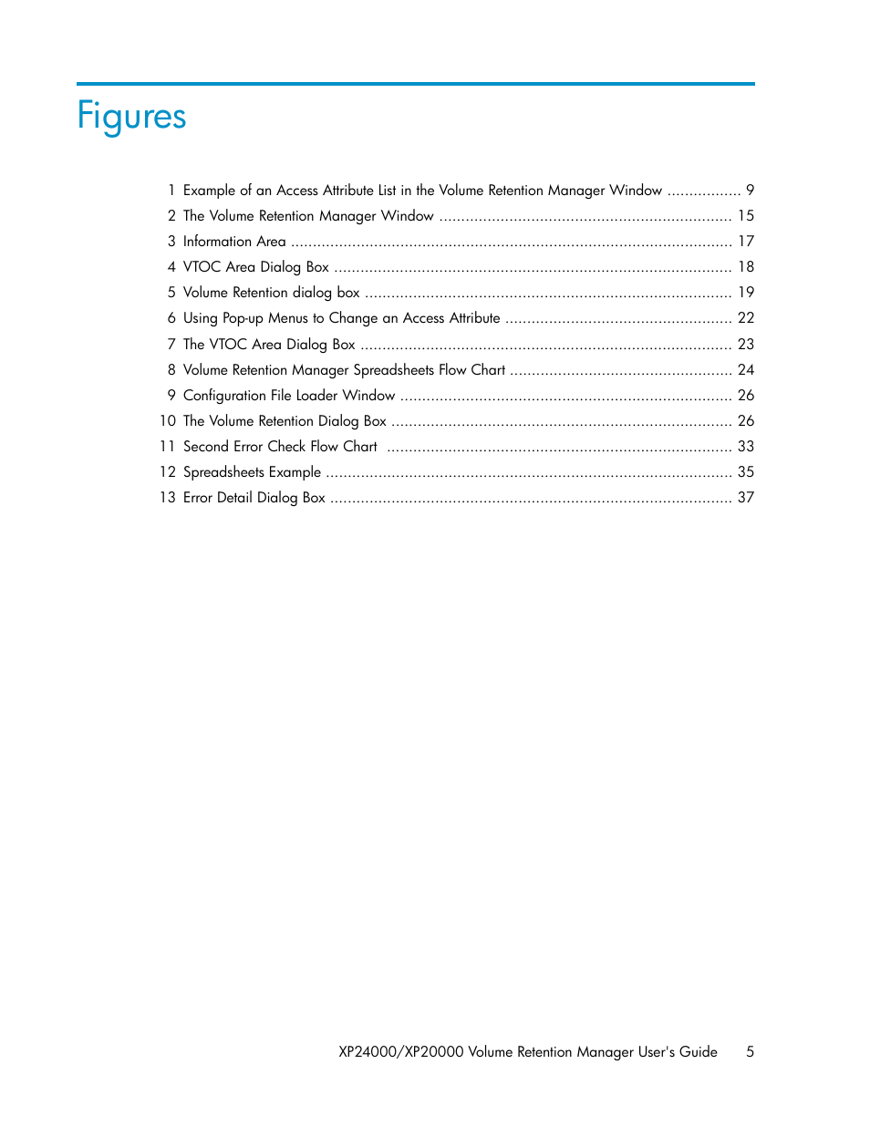 Figures | HP XP Array Manager Software User Manual | Page 5 / 44