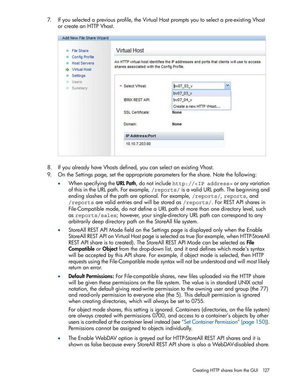 HP StoreAll Storage User Manual | Page 127 / 294
