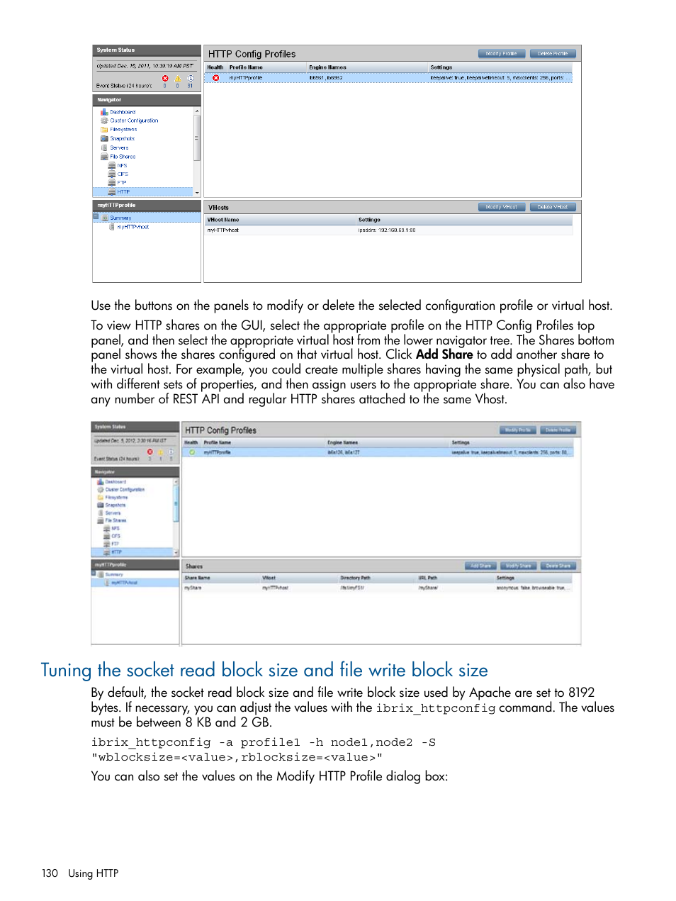 HP StoreAll Storage User Manual | Page 130 / 294