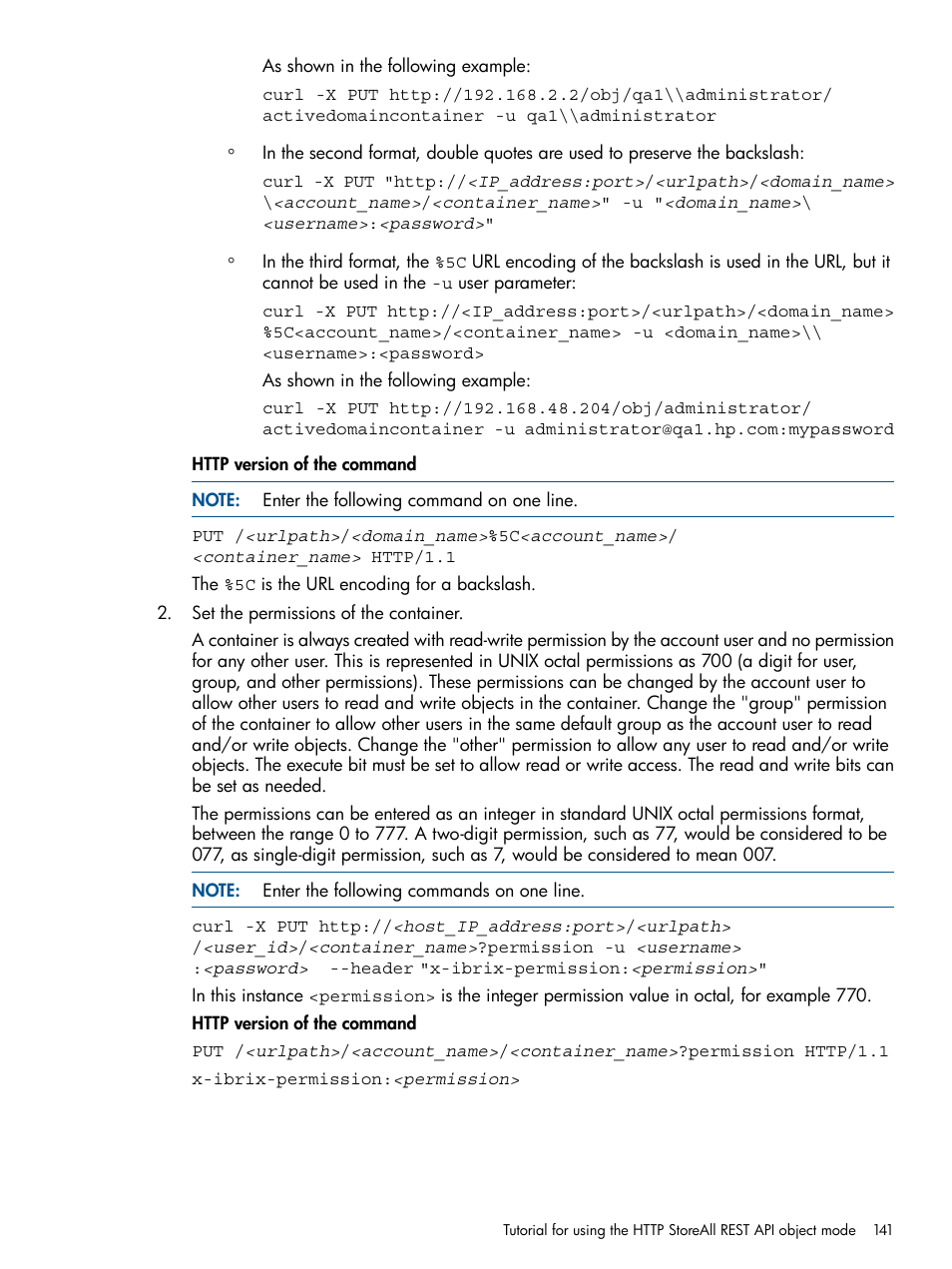 HP StoreAll Storage User Manual | Page 141 / 294