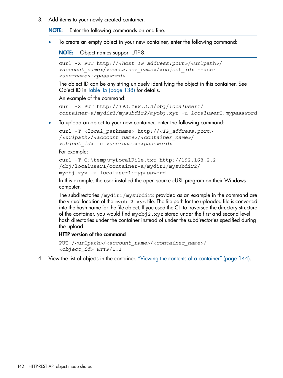 HP StoreAll Storage User Manual | Page 142 / 294