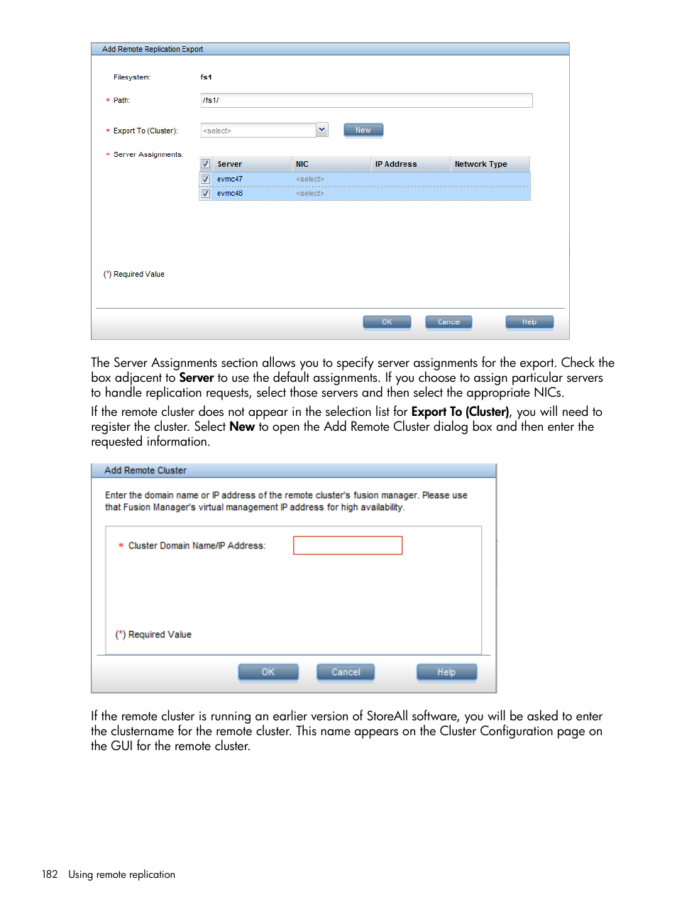 HP StoreAll Storage User Manual | Page 182 / 294