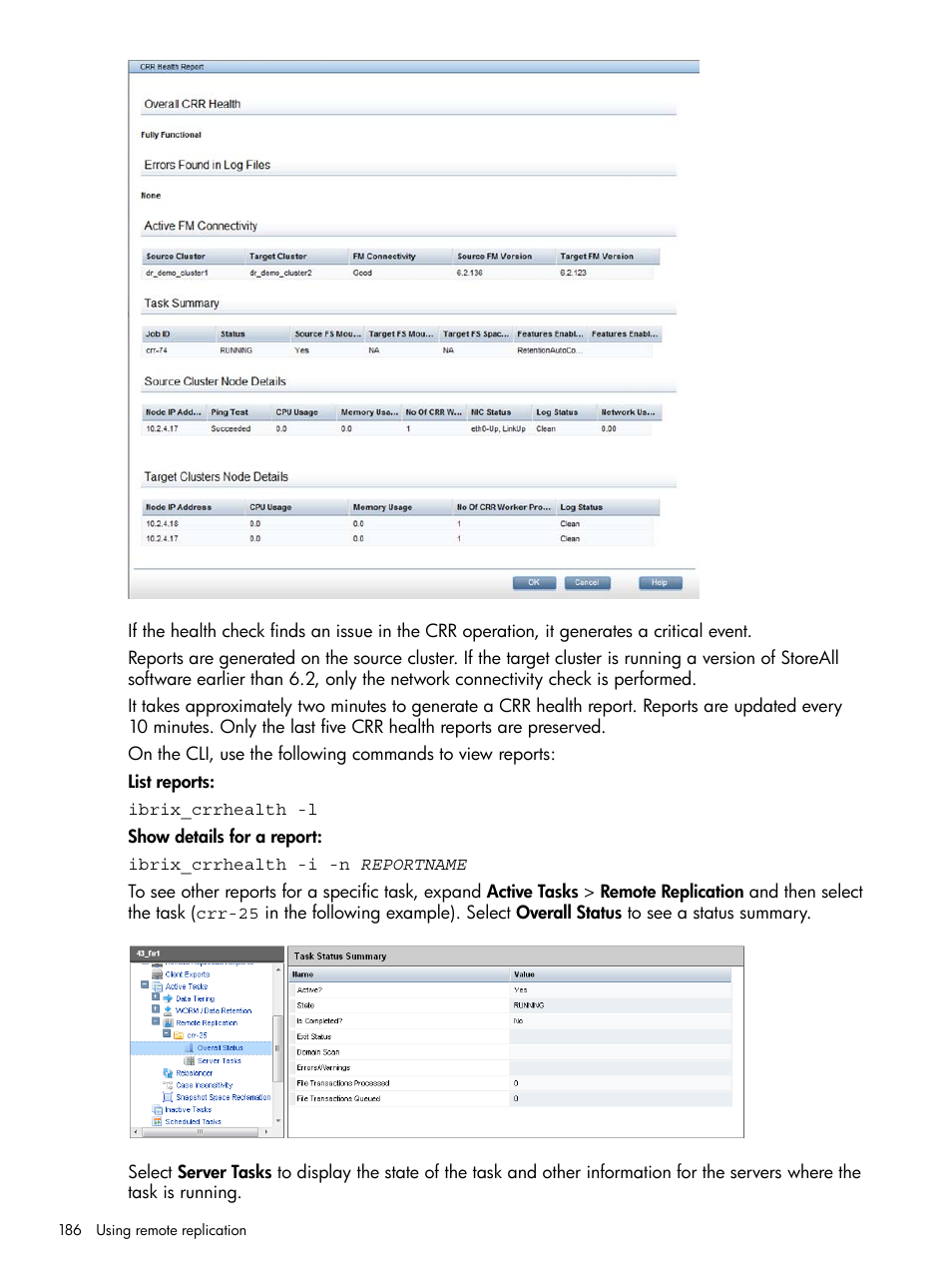 HP StoreAll Storage User Manual | Page 186 / 294