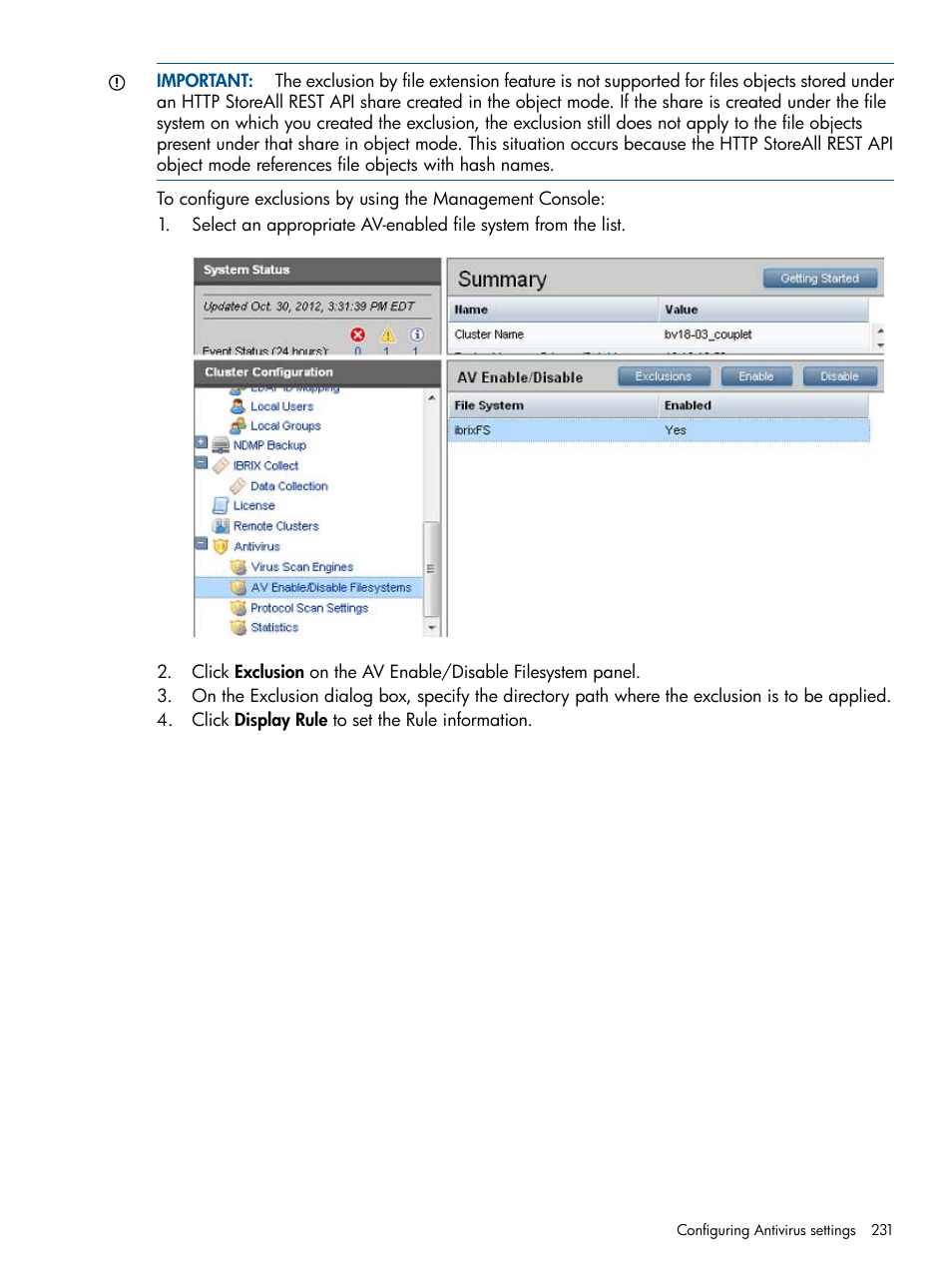 HP StoreAll Storage User Manual | Page 231 / 294