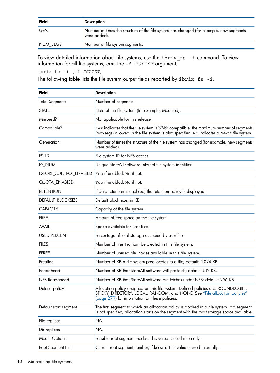 HP StoreAll Storage User Manual | Page 40 / 294