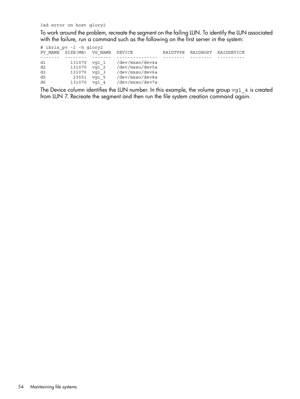 HP StoreAll Storage User Manual | Page 54 / 294