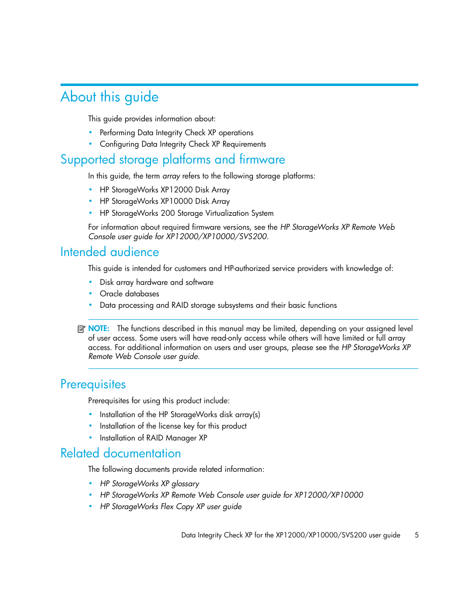 HP StorageWorks XP Remote Web Console Software User Manual | Page 5 / 20