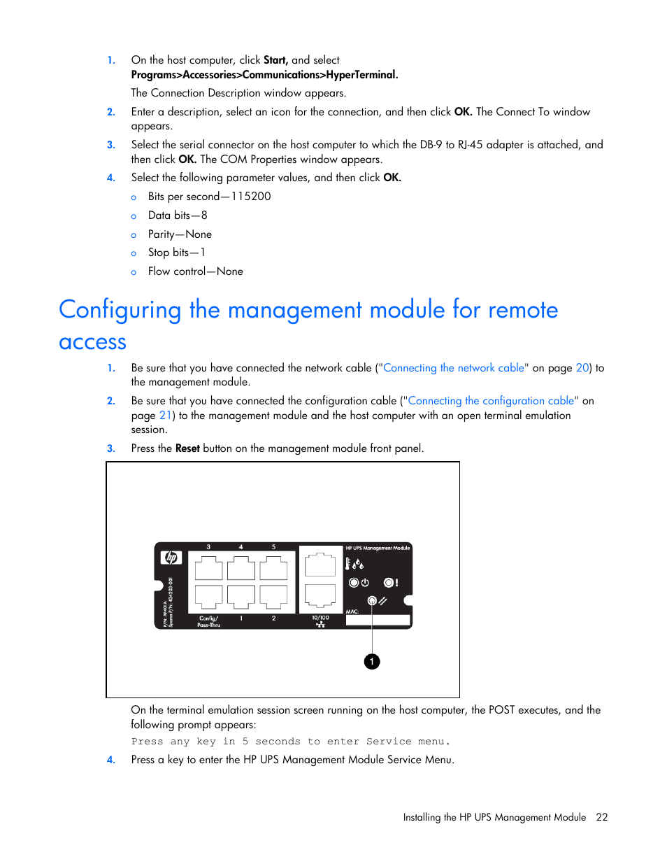 HP UPS Management Modules User Manual | Page 22 / 133