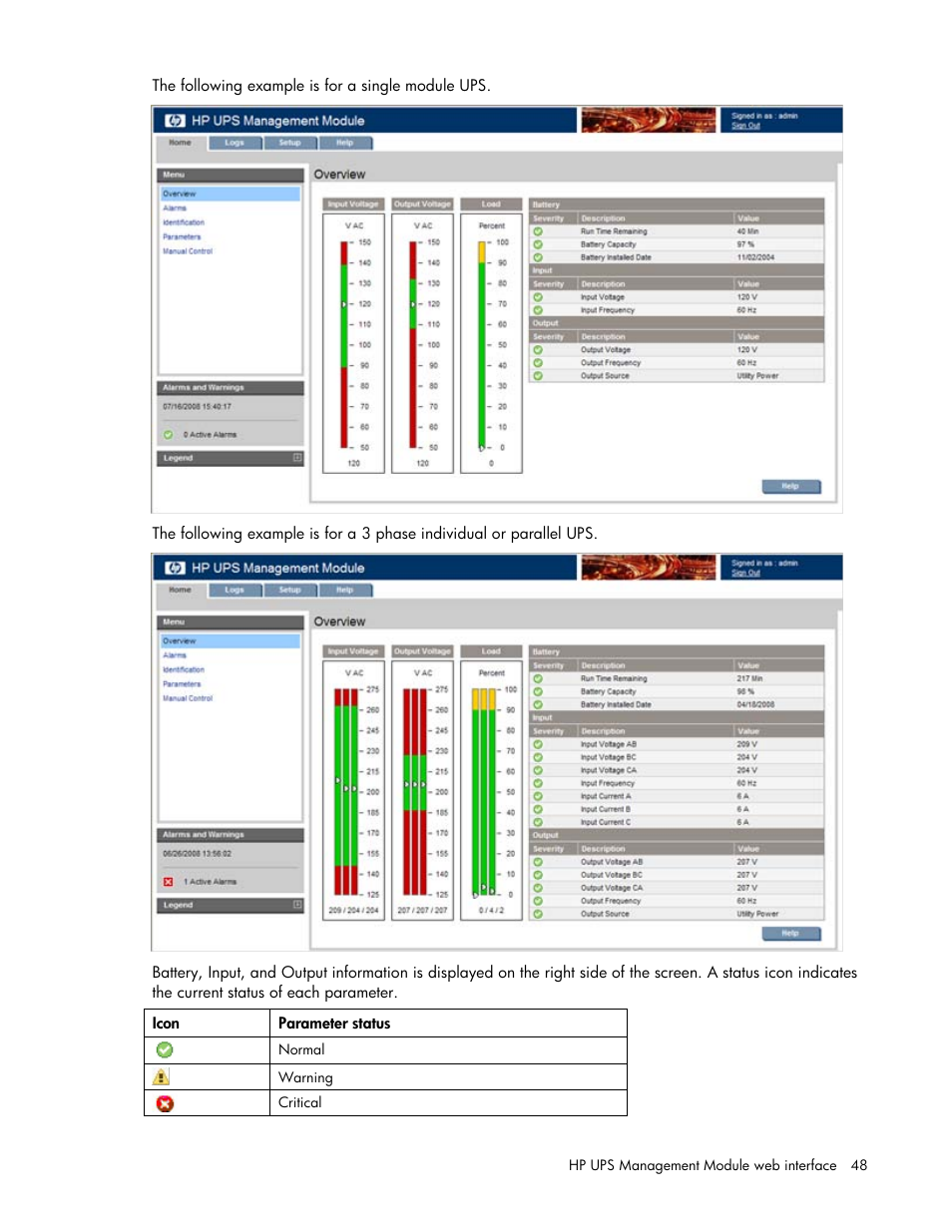 HP UPS Management Modules User Manual | Page 48 / 133