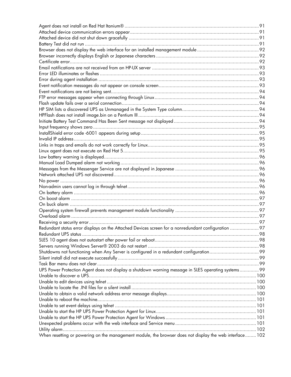 HP UPS Management Modules User Manual | Page 5 / 133