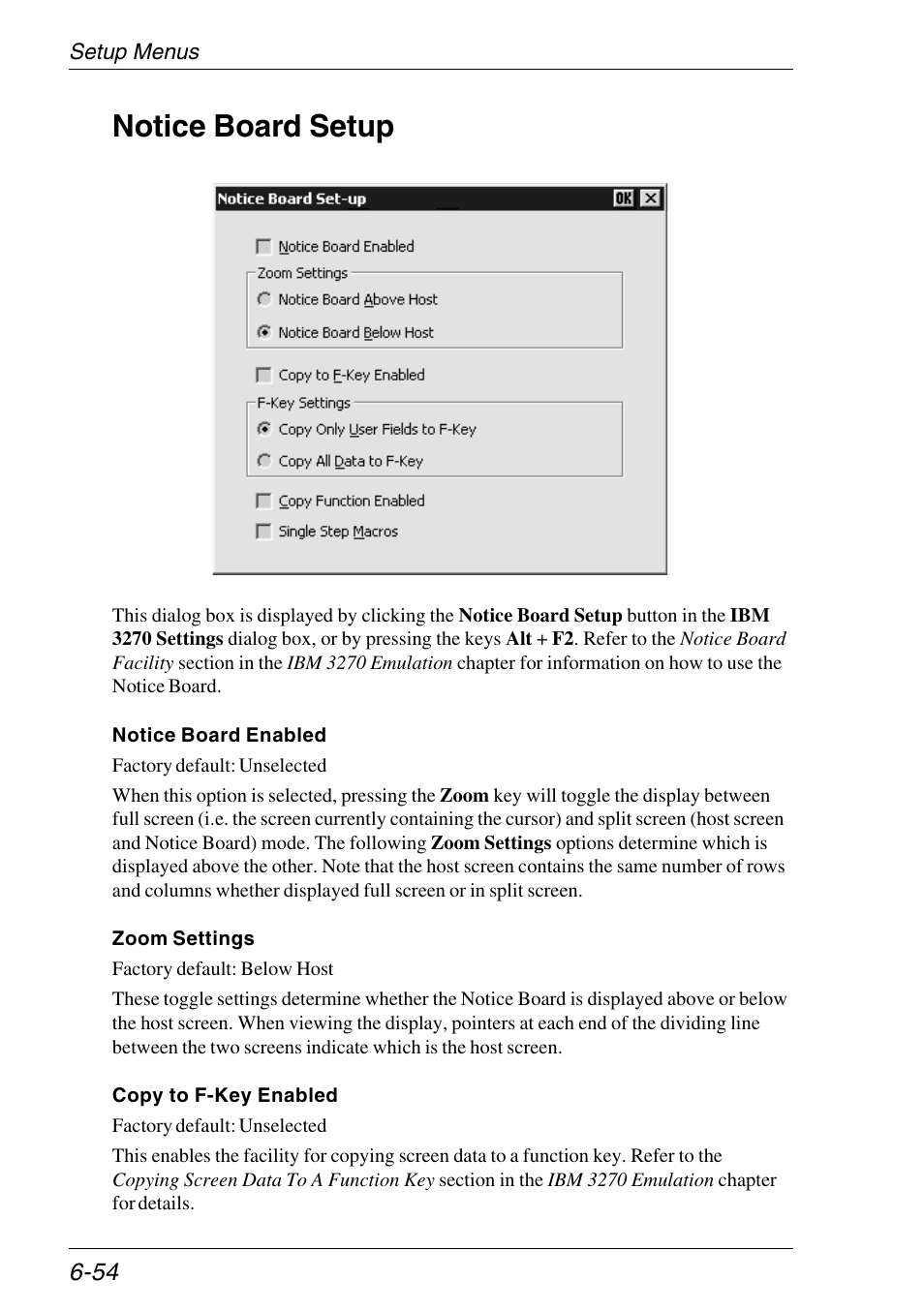 Notice board setup, Setup settings, Notice board setup -54 | HP Neoware e140 Thin Client User Manual | Page 138 / 484