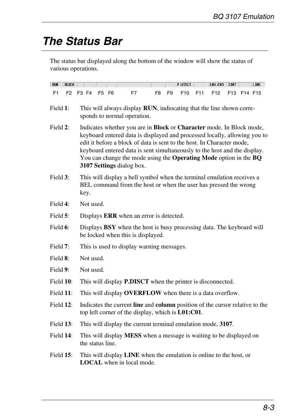 The status bar, Status bar, The status bar -3 | HP Neoware e140 Thin Client User Manual | Page 203 / 484