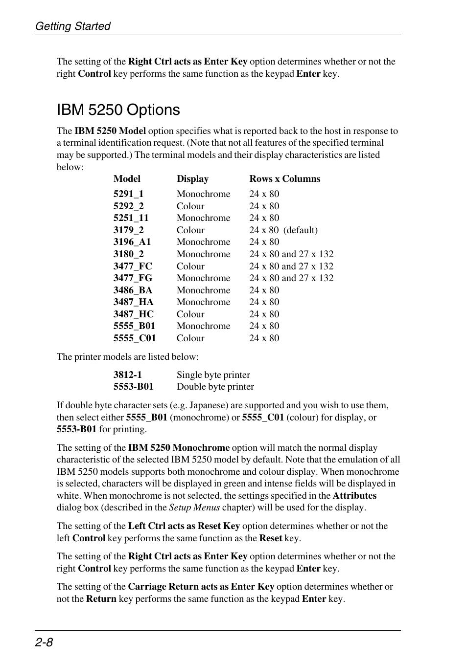 Ibm 5250 options, Ibm 5250 options -8 | HP Neoware e140 Thin Client User Manual | Page 24 / 484
