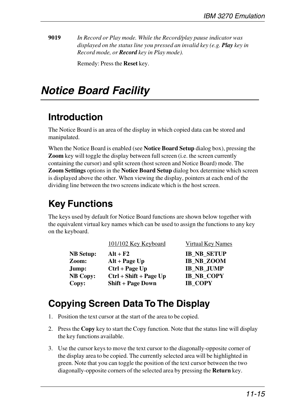Notice board facility, Introduction, Key functions | Copying screen data to the display, Notice board facility -15 | HP Neoware e140 Thin Client User Manual | Page 243 / 484