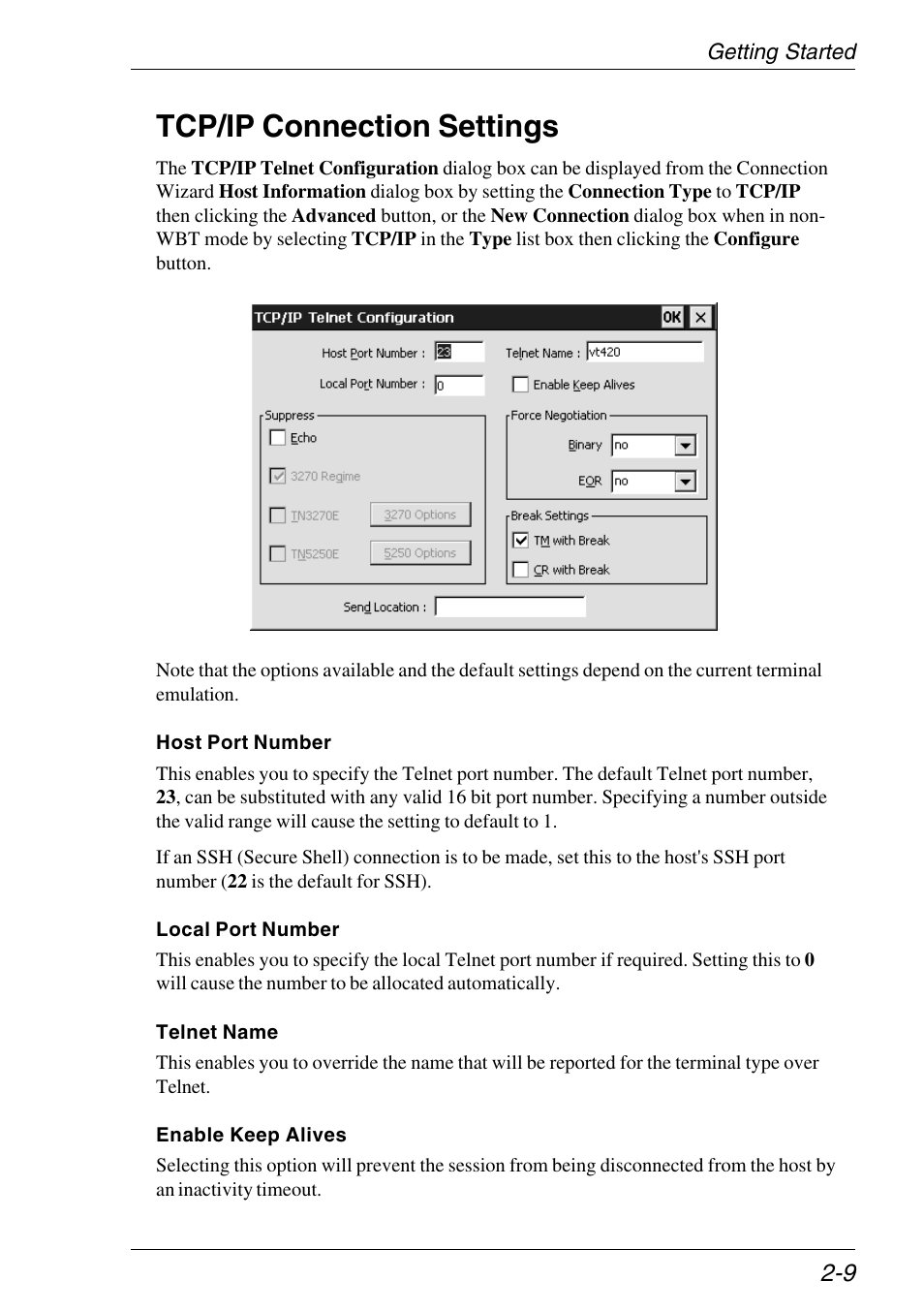 Tcp/ip connection settings, Tcp/ip connection settings -9 | HP Neoware e140 Thin Client User Manual | Page 25 / 484