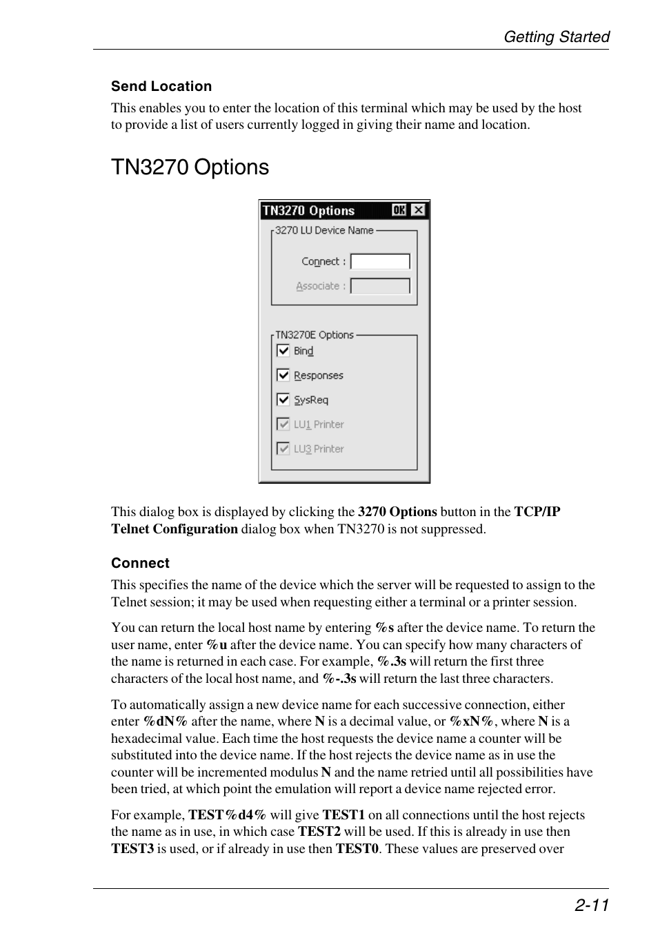 Tn3270 options, Tn3270 options -11 | HP Neoware e140 Thin Client User Manual | Page 27 / 484