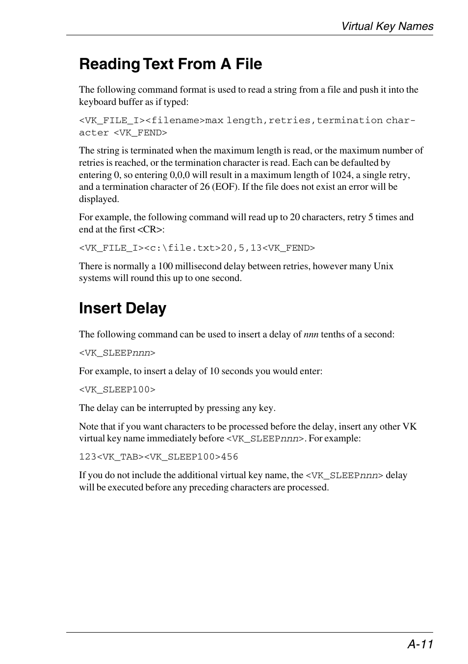 Insert delay, Reading text from a file | HP Neoware e140 Thin Client User Manual | Page 329 / 484