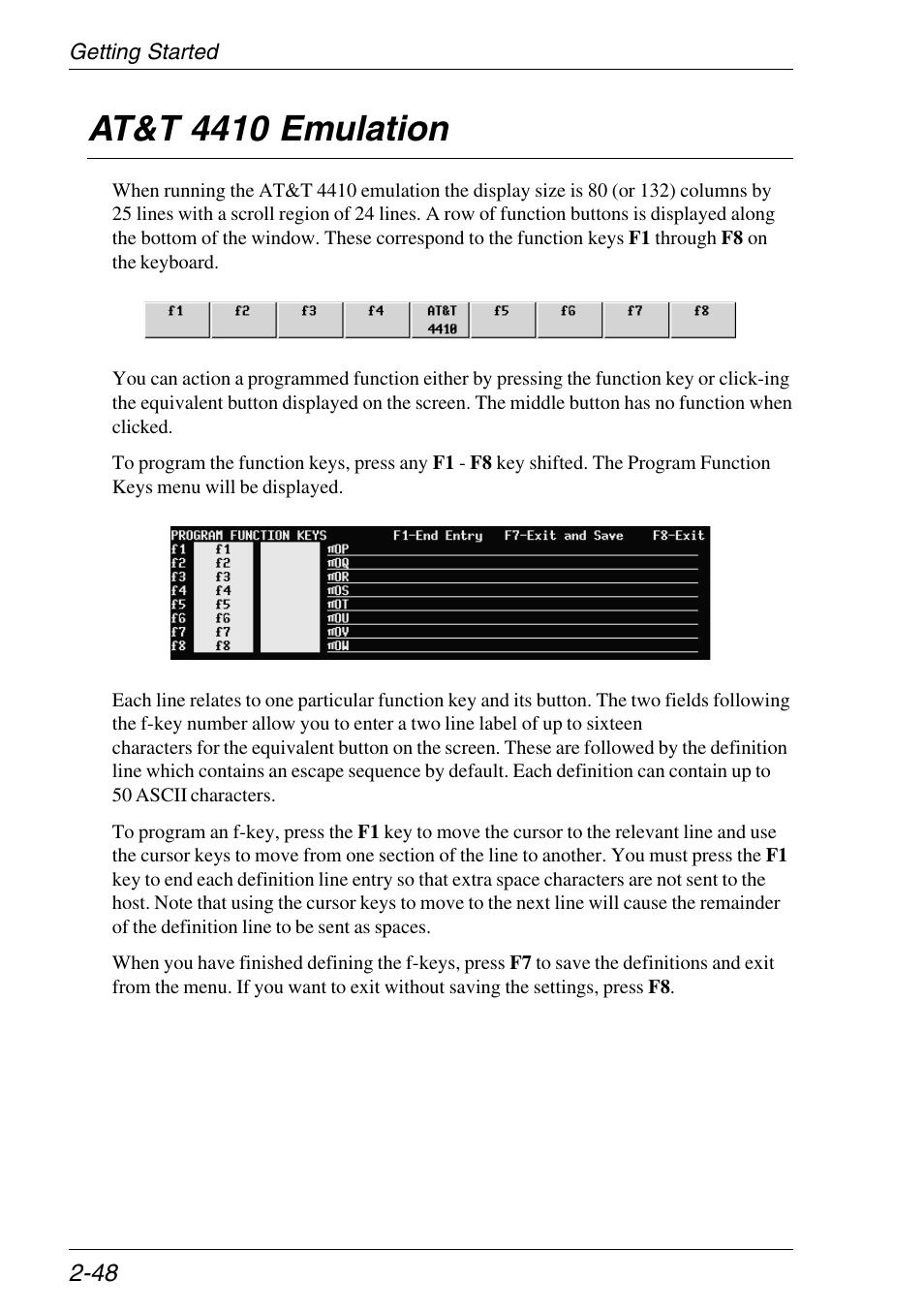 At&t 4410 emulation, Programming function keys, At&t 4410 emulation -48 | HP Neoware e140 Thin Client User Manual | Page 64 / 484