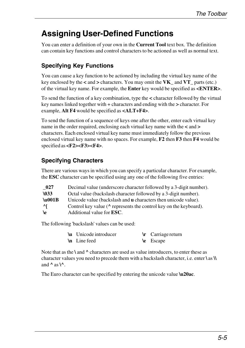 Assigning user-defined functions, Assigning user-defined functions -5 | HP Neoware e140 Thin Client User Manual | Page 83 / 484