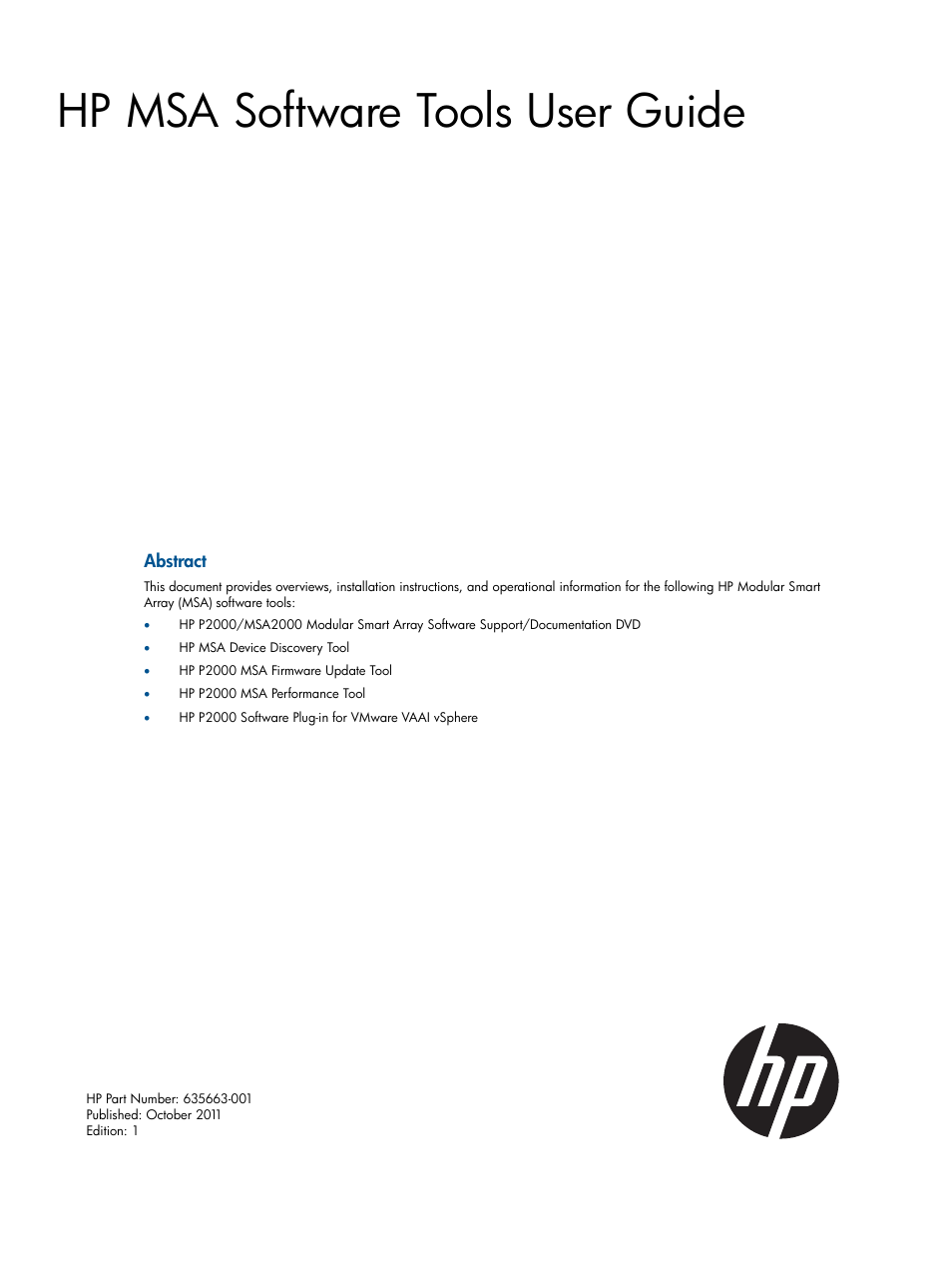 HP 2000SA G2-Modular-Smart-Array User Manual | 58 pages