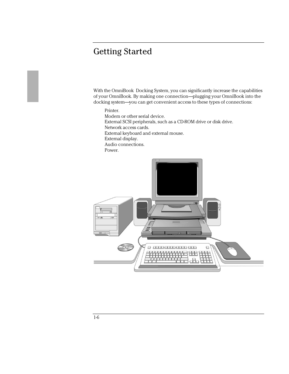 Getting started | HP OmniBook 5700 Notebook PC User Manual | Page 6 / 39