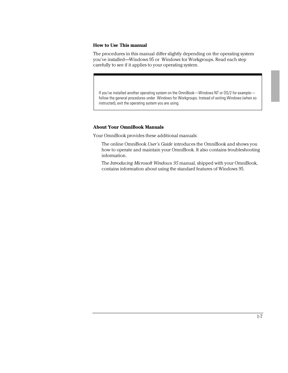 HP OmniBook 5700 Notebook PC User Manual | Page 7 / 39