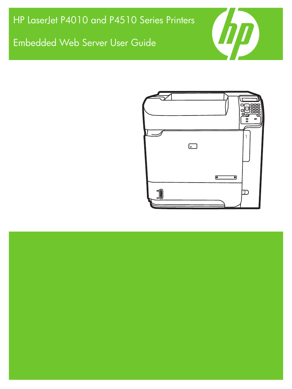 HP LaserJet P4014 Printer series User Manual | 72 pages