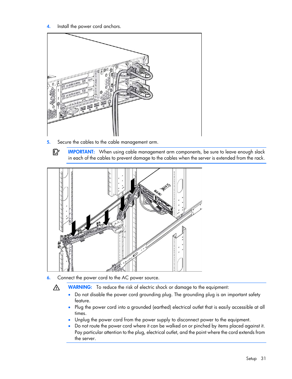 HP ProLiant DL560 Gen8 Server User Manual | Page 31 / 102