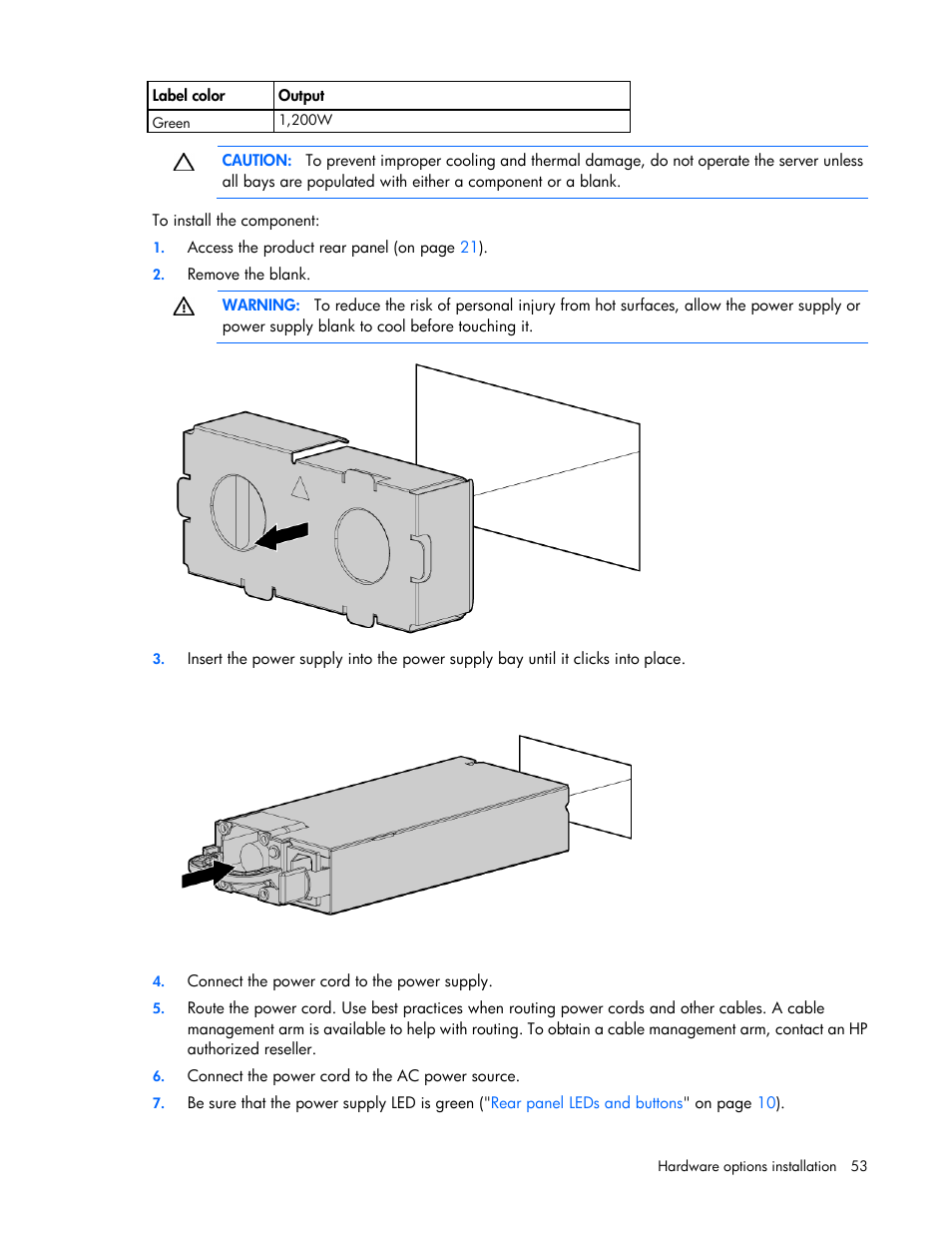 HP ProLiant DL560 Gen8 Server User Manual | Page 53 / 102