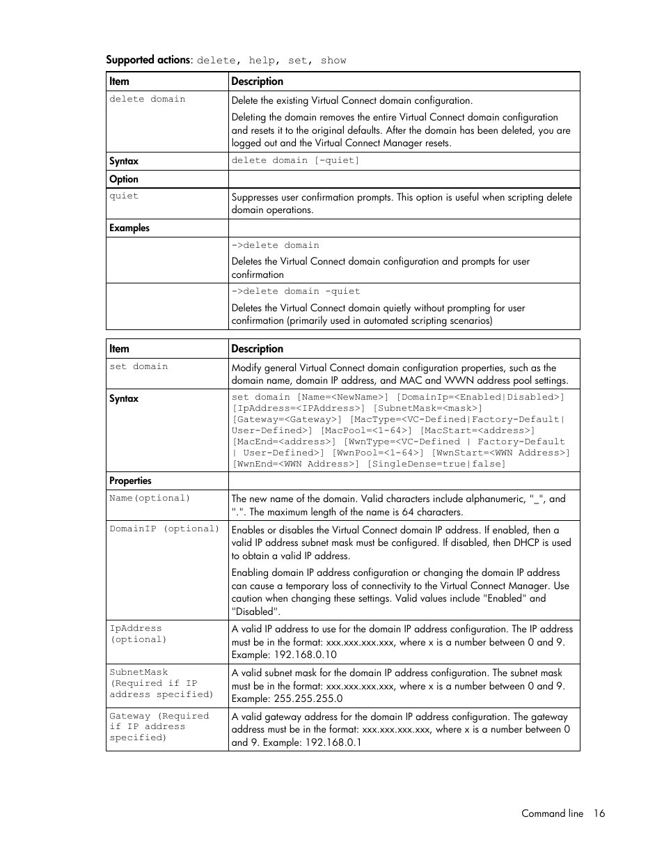 HP Virtual Connect 8Gb 24-port Fibre Channel Module for c-Class BladeSystem User Manual | Page 16 / 93