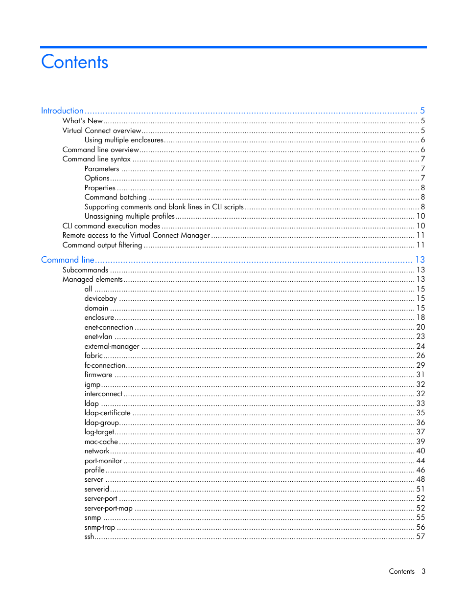 HP Virtual Connect 8Gb 24-port Fibre Channel Module for c-Class BladeSystem User Manual | Page 3 / 93