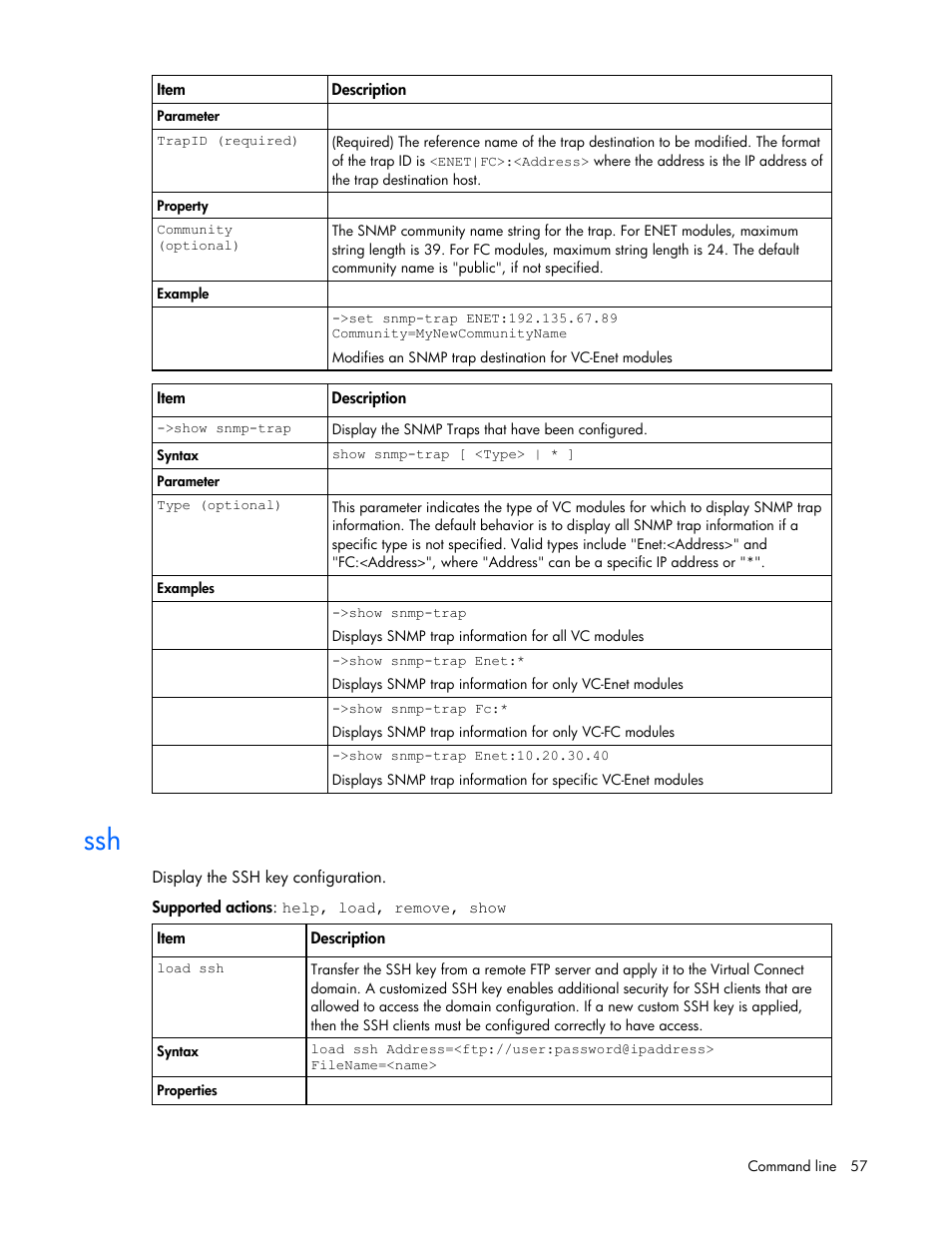 HP Virtual Connect 8Gb 24-port Fibre Channel Module for c-Class BladeSystem User Manual | Page 57 / 93