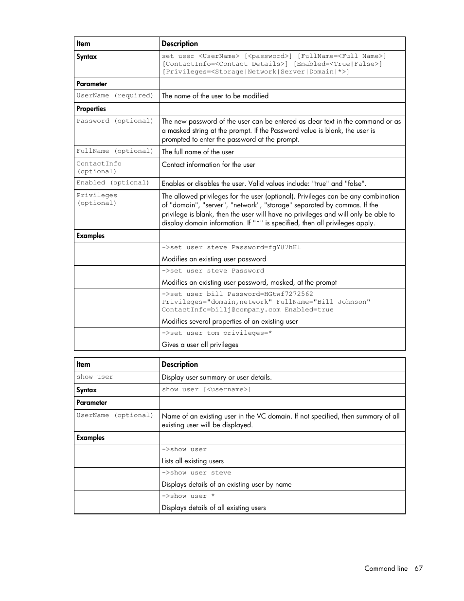 HP Virtual Connect 8Gb 24-port Fibre Channel Module for c-Class BladeSystem User Manual | Page 67 / 93