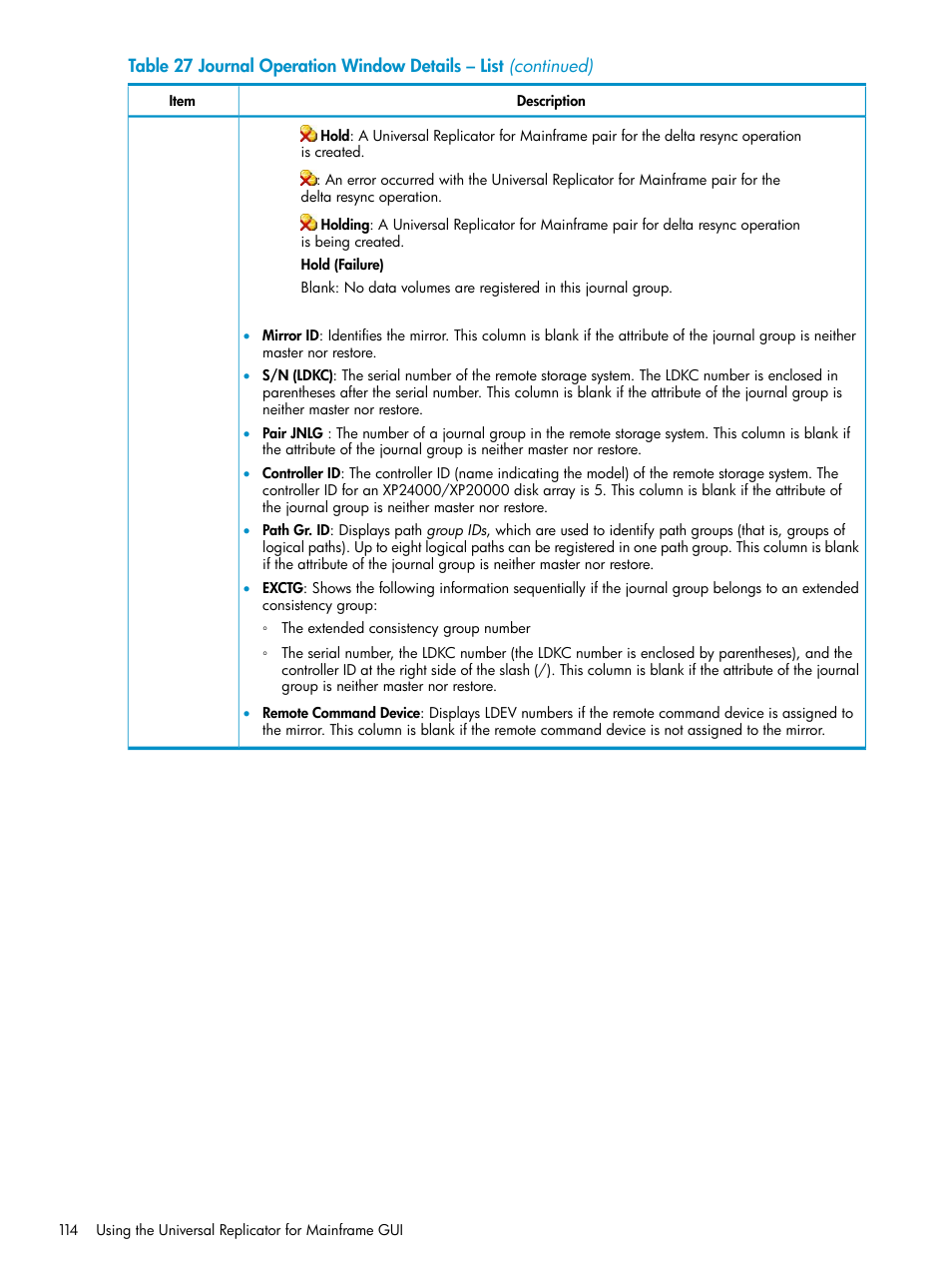 HP StorageWorks XP Remote Web Console Software User Manual | Page 114 / 252