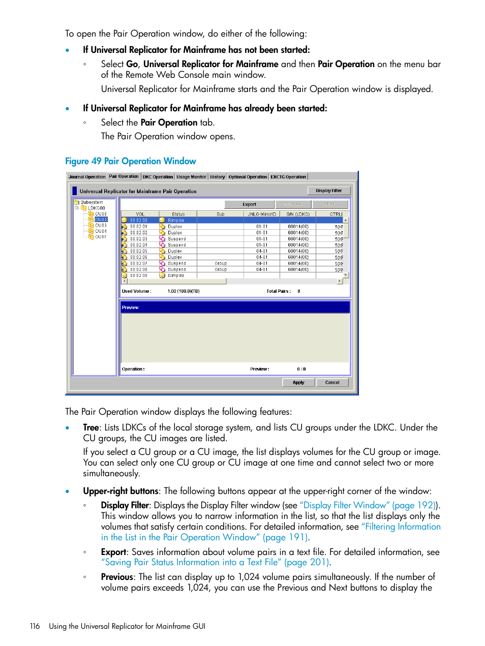 HP StorageWorks XP Remote Web Console Software User Manual | Page 116 / 252
