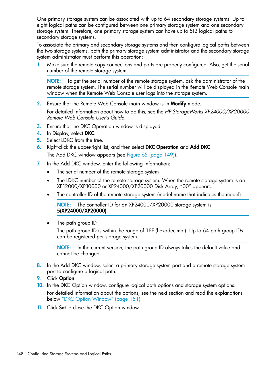 HP StorageWorks XP Remote Web Console Software User Manual | Page 148 / 252