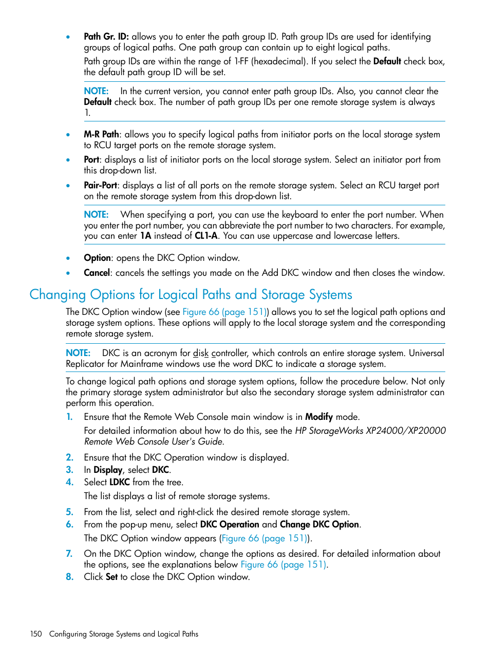 HP StorageWorks XP Remote Web Console Software User Manual | Page 150 / 252